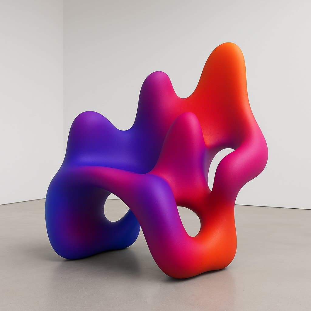 Sculptural form with openings