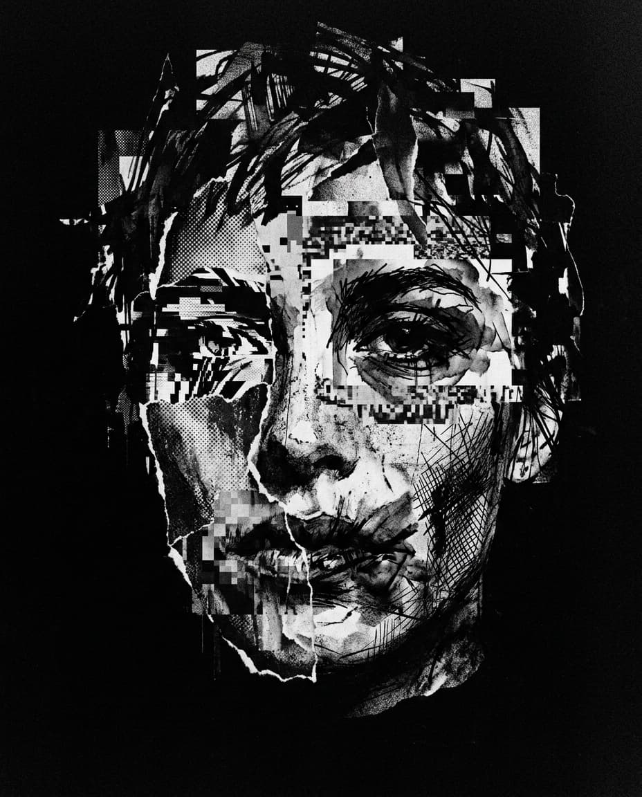 Face rebuilt from fragments