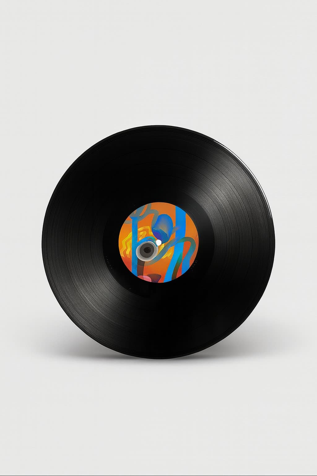 Record with orange label